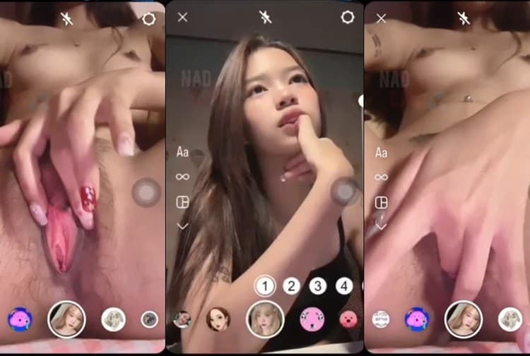 สาวมีนช่วยตัวเองไลฟ์ไอจีนั่งแหกขาโชว์หี ก่อนเอานิ้วมาติ้วหีตัวเองรัวๆแบบไม่ยั้งจนร้องครางอย่างลั่นเลย